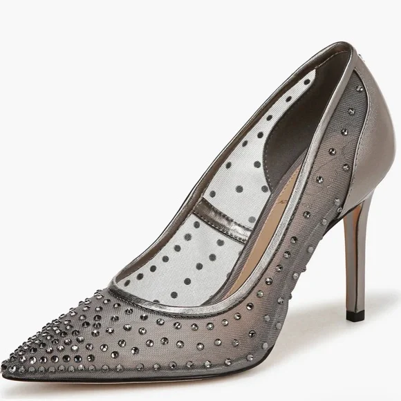 Sam Edelman Hazel Mesh Pointed Toe Heels - Picture 10 of 12